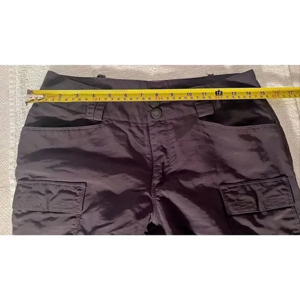 The North Face Pants Womens 4 Nylon Convertible Zip Off Cargo Straight Leg Gray - Image 8
