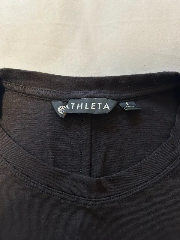 Athleta Asymmetrical Tank Top Black - Image 4