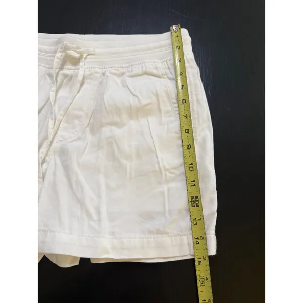 Orvis‎ Classic Collection Womens Cream Drawstring Elastic Waist Utility Shorts S - Image 2
