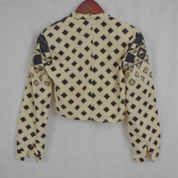 Cowgirls' Rodeo Association Vintage Cropped Western Top Small - Image 4