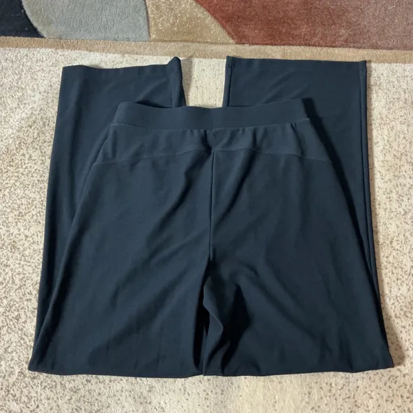 Halara High Waisted Wide Leg Dress Pants Womens M Black Flowy Work Yoga Trousers - Image 6