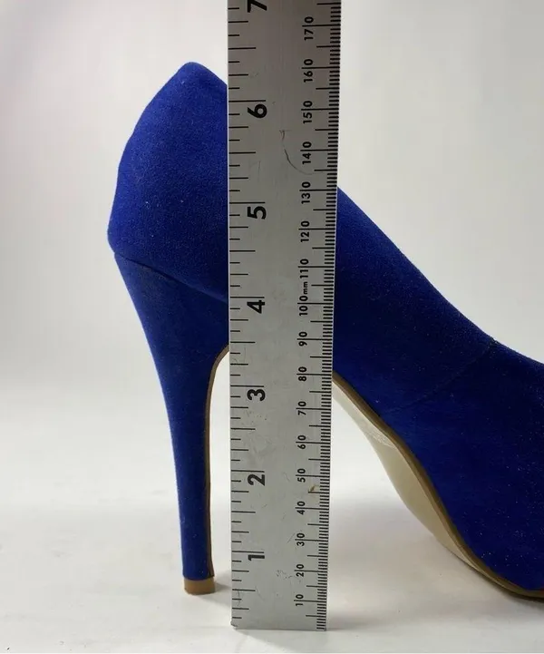 HerStar Boston Red Sox Suede High Heels Color Blue/Red/White SZ 7 - Image 9