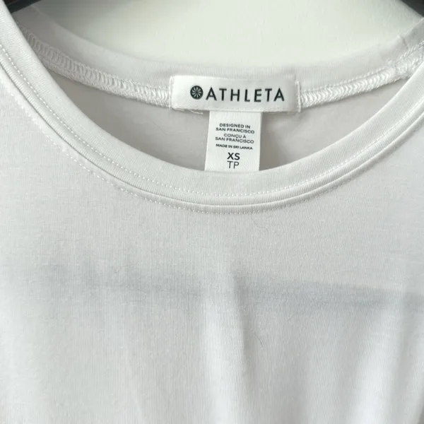Athleta Radiate Twist‎ Tank Top White Activewear Lightweight Size Extra Small - Image 7