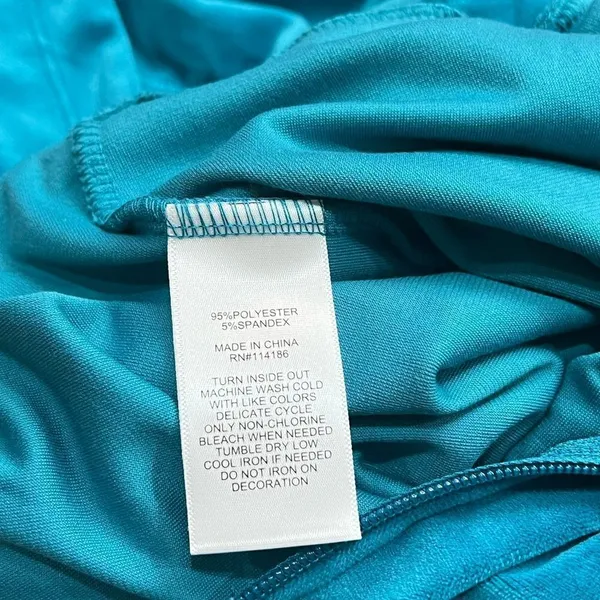 NWT Juicy By Juicy Couture Jumpsuit peacock Velour‎ Hooded Long Sleeve Zip Up L - Image 8