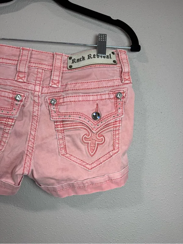 Rock Revival Pink Shorts - Image 3