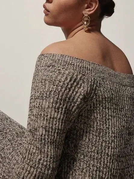 H&M Rib-Knit Off-the-Shoulder Dress Small NWT - Image 2
