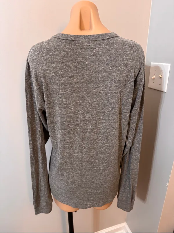 League Buffalo NY UB Gray Long Sleeve T-shirt Classic Fit Medium New York - Image 3