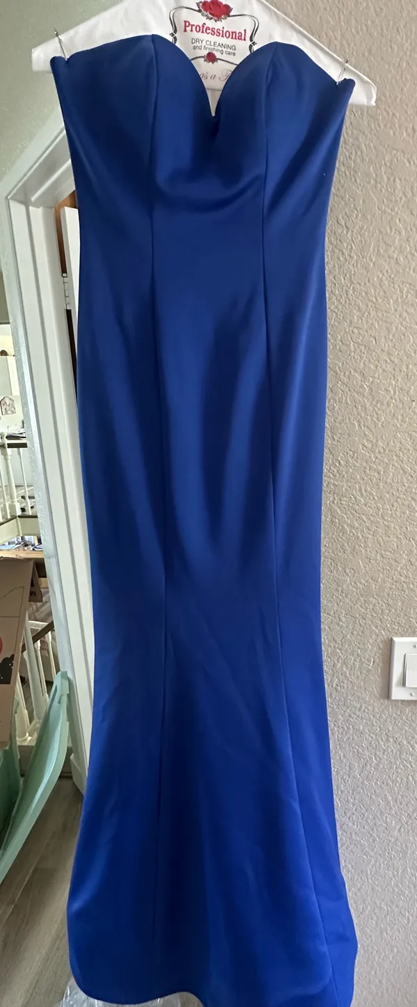 Blue Formal Dress Size 4 - Image 2