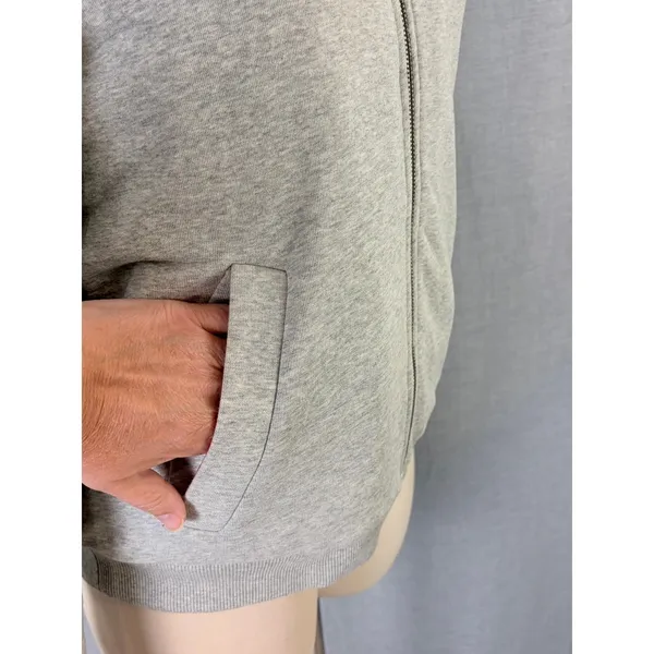 Boden Gray Sherpa Borg Fleece Lined Full Zip Hoodie Sweatshirt US 4 - Image 8