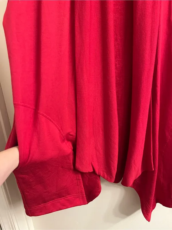 Athleta Pranayama Restore Wrap Cardigan Red Size XS - Image 8