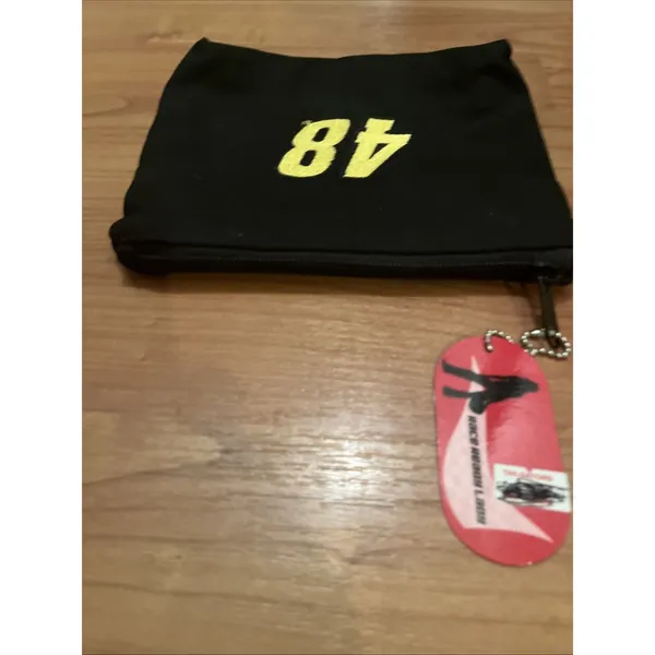 Race Ready Lady Nascar Canvas Zippered Bag #48 Black - Image 6