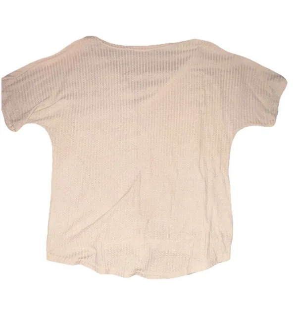 Unbranded Waffle Knit Top Tan Size L - Image 5