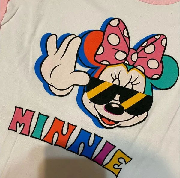 Disney Parks Original Minnie Mouse 3/4 length sleeves Jersey - Image 4