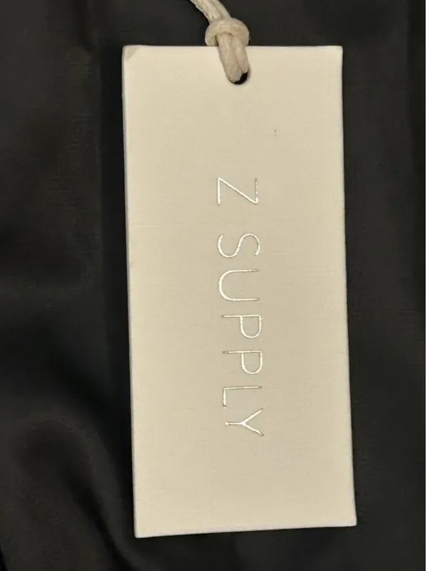 Z Supply Sandelle Black Faux Leather Blazer XS Going Out Indie Minimalist Edgy - Image 9