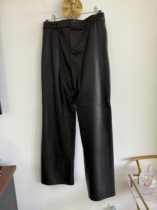 Leather Pants Black Size L - Image 2