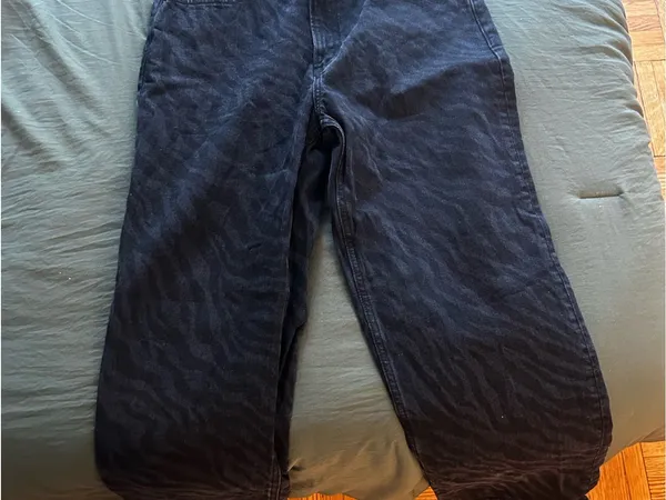 Abercrombie & Fitch Black Zebra Baggy Low Rise Curve Love - Image 3