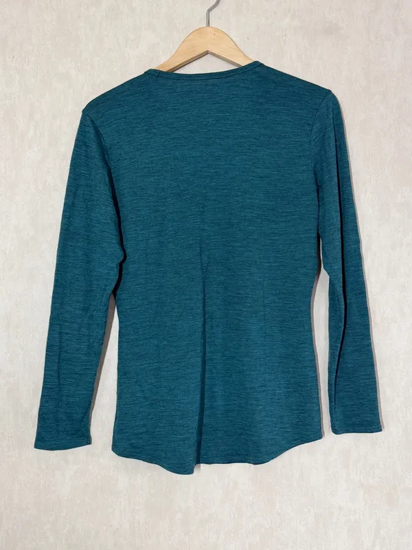 Seg’ments Women’s 100% Merino Wool Thermal Base Layer Shirt Top Longsleeve L - Image 5