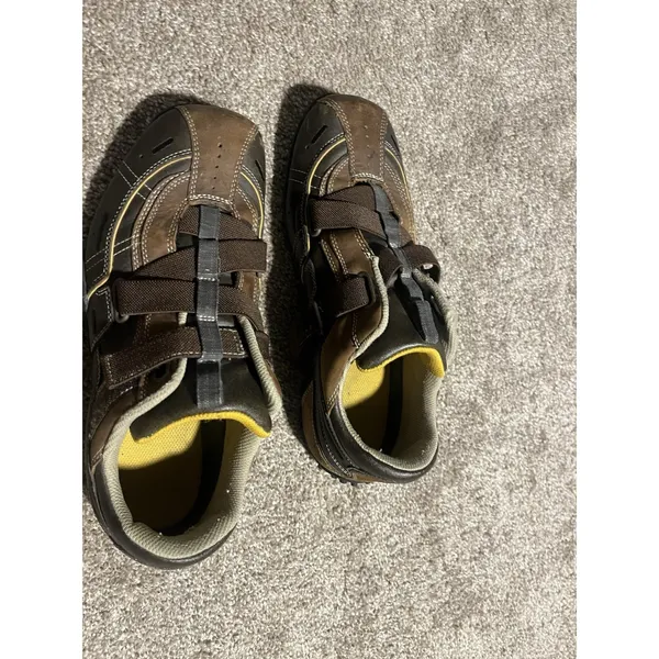 SKECHERS Biker Athletic Shoe Fashion Sneaker‎ BROWN/GOLD, Size 9.5 - Image 3