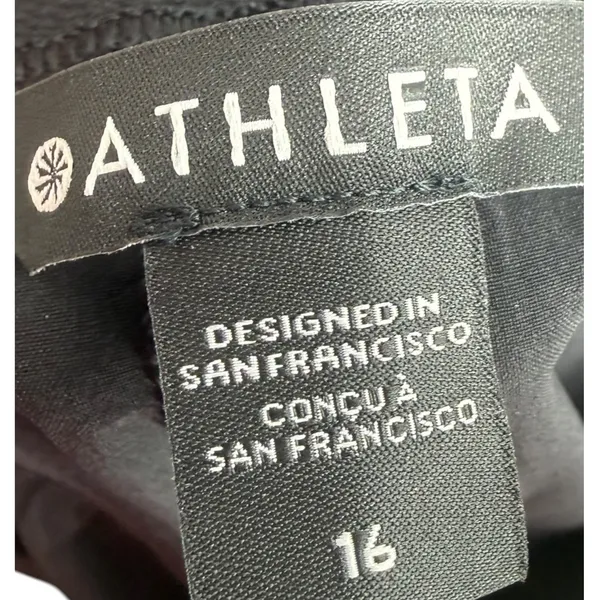 Athleta Brooklyn Heights High Rise Cargo Midi Skirt Black Size 16 Activewear - Image 3