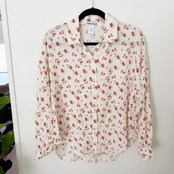Dippin Daisy's Olivia Top and Pajama Pant Set Sz M - Image 4