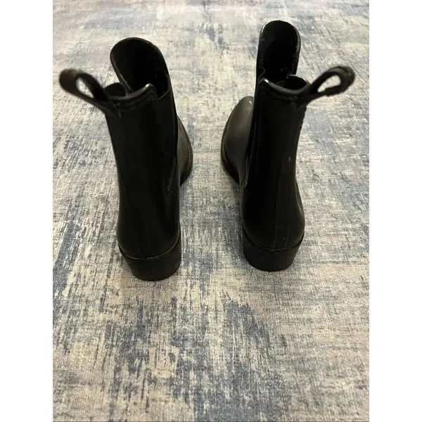 Jeffrey Campbell Havana Black Chelsea Pointed Toe Rain Boots Women's Size 8 - Image 5