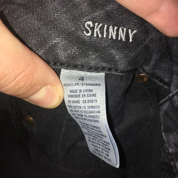 American Eagle super stretch black skinny jeans - Image 3