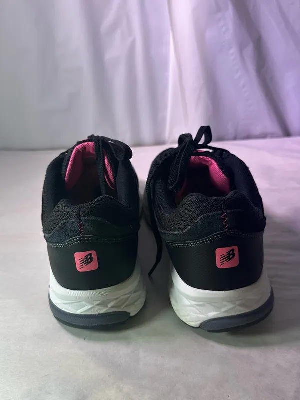 New Balance Black Athletic Sneaker with White Sole - Image 7