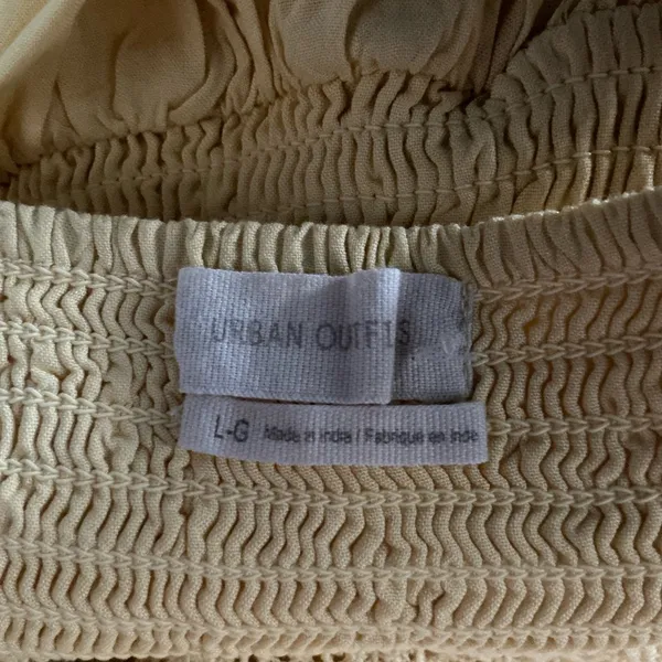Urban outfitters yellow feminine tank top - Image 3