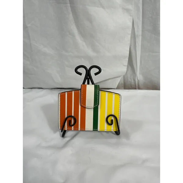 Tory Burch Robinson Stripe Accordion Card Case  EUC - Image 2