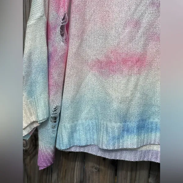 POL Distressed Tie-Dye Hoodie - Image 7