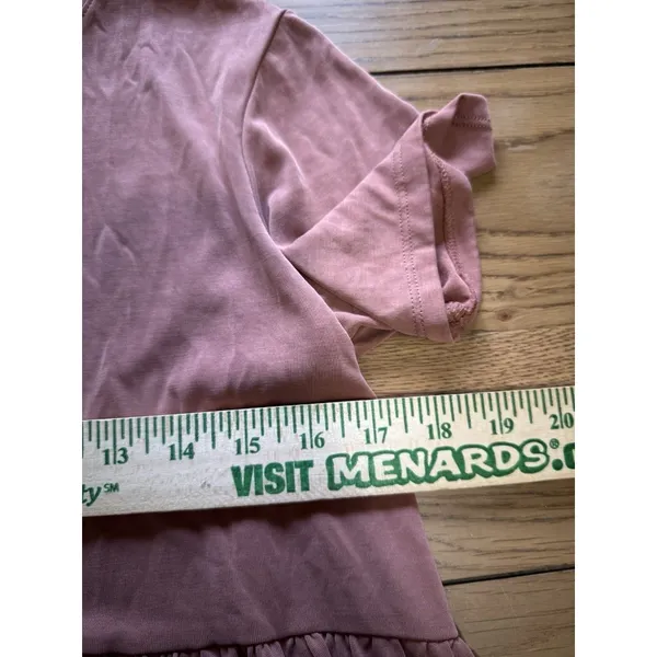 American Eagle Women Size XS Babydoll Tiered‎ Short Sleeve Shirt Stretch Flowing - Image 5
