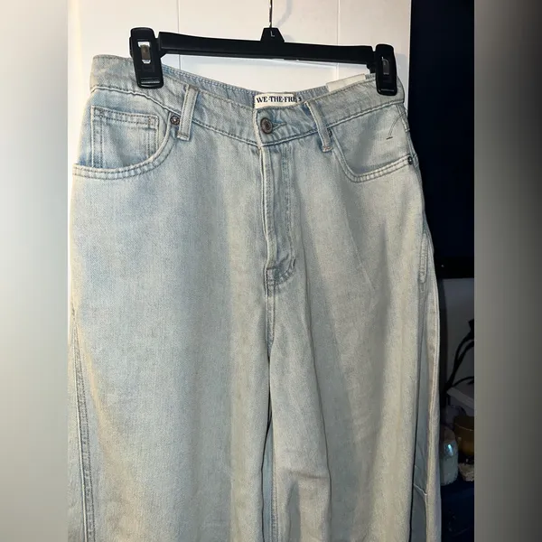 New Free People We The Free Westward Demi Barrel Jeans In Fade Into You - Image 4