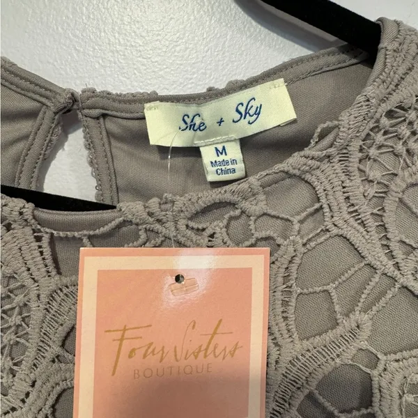 NWT purple lace boutique She and‎ Sky dress - Image 2