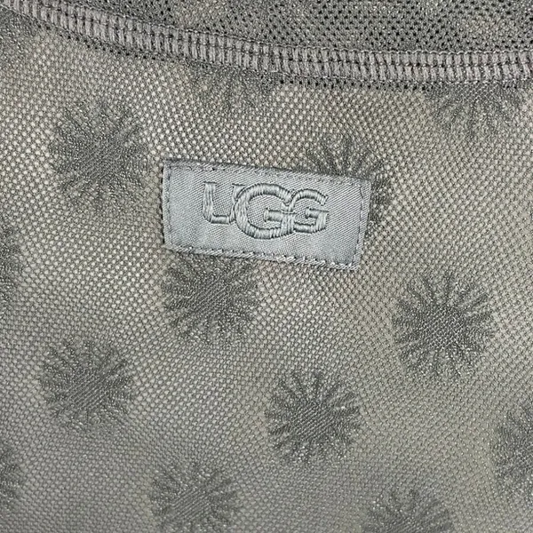 UGG Womens Green Floral Dot Mesh Crew Neck Long Sleeve Sweater Tee T-Shirt Top M - Image 4