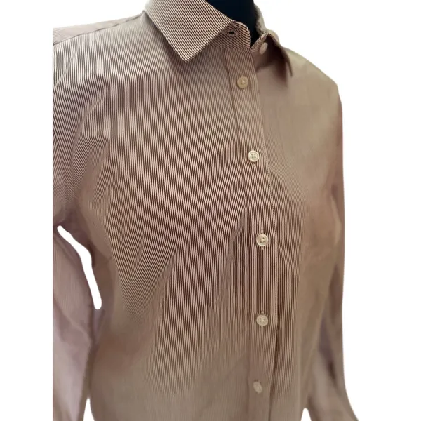 Banana Republic Tailored Fit Pinstripe Button Down Shirt Size 4 Stretch - Image 9