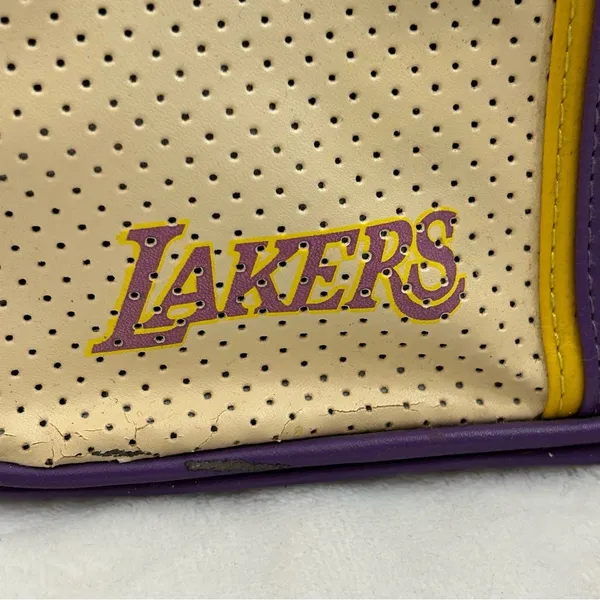 Los Angeles LA Lakers NBA Basketball Perfect Bowler Hand Bag Women’s Purse Read - Image 2
