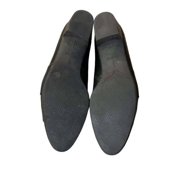 Munro Alison Black Leather Slip On 12 SS Narrow Used - Image 12