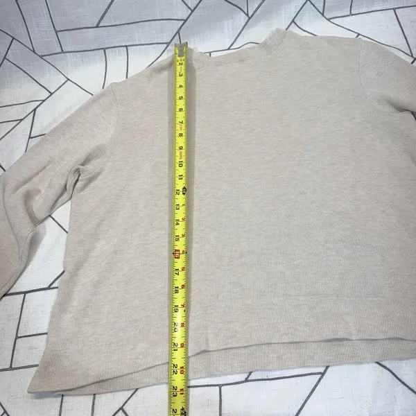 Pendleton Cotton Petite Oatmeal Sweater Size Small Women's‎ - Image 8