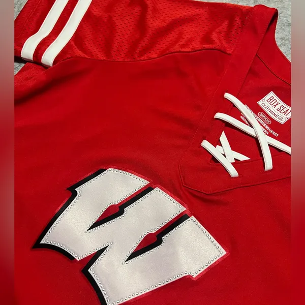 Wisconsin Badger Jersey T-Shirt - Women’s - Image 4