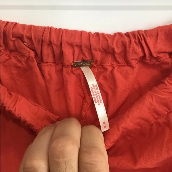 Free People Orange Athletic Shorts Relaxed Fit - Image 2