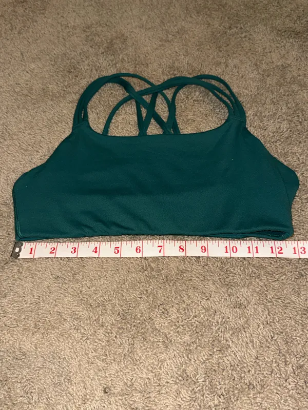 Athleta green Strappy small sports bra - Image 4