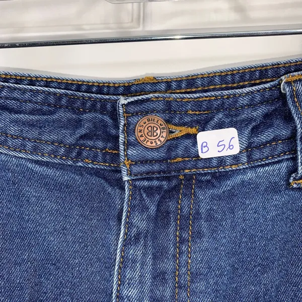 Bill Blass Jeans Womens 12 Blue High Rise Straight Leg‎ Stretch Denim BP0642 - Image 7