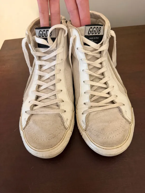 Golden Goose Suede Glitter Accents Sneakers - Image 4