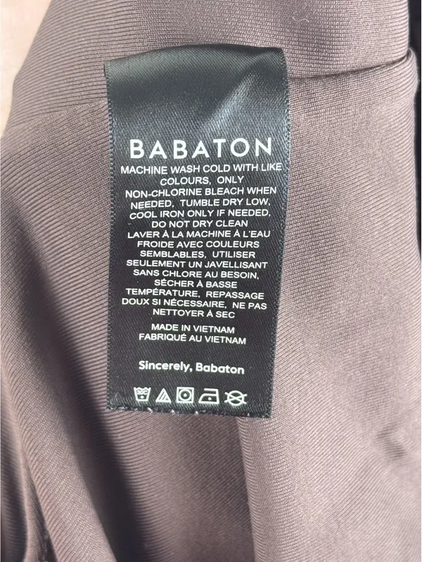 Aritzia Babaton Contour Squareneck Long Sleeve Bodysuit Brown XL 73936 - Image 8