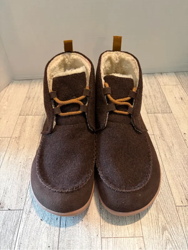 Lands End Womens All Season Bootie Slippers Rich Coffee Heather Size 9B 532379 - Image 2