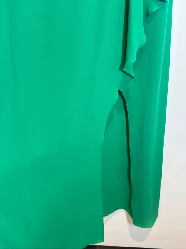 BCBGMaxAzria Green Felicity Strapless Gown Size 4 - Image 4
