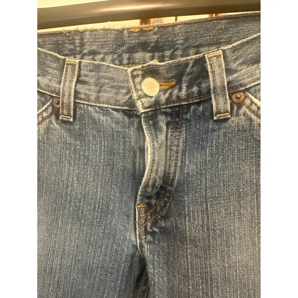 Lucky Brand Dungarees Womens 6/28 Blue Jeans Bootcut American Made Vintage Wash - Image 2