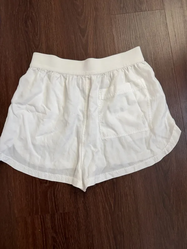 Free People Movement White Lounge Shorts Cotton Small - Image 7