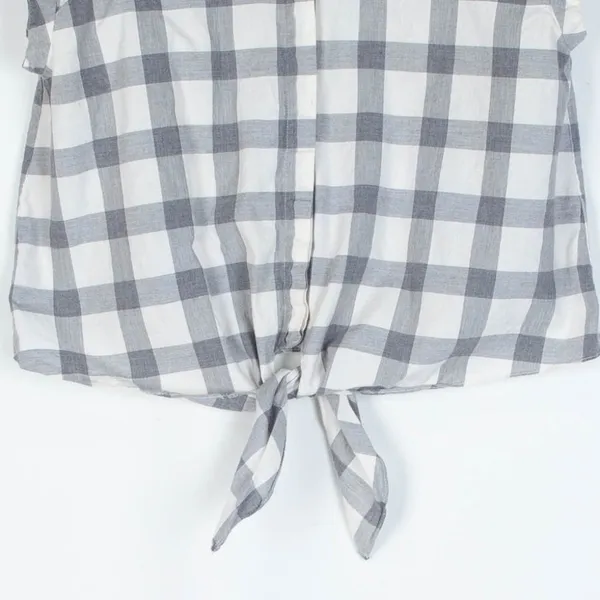 3 for $25‎ Zara Gingham Button Front Top Size Medium - Image 3