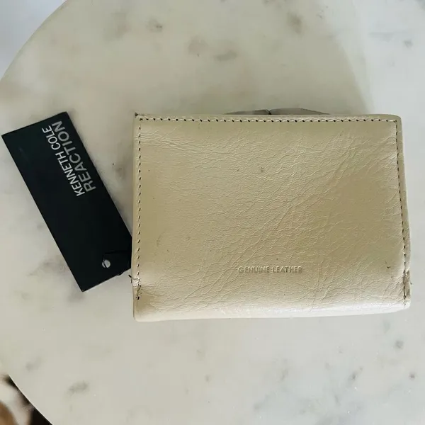 KENNETH COLE REACTION VINTAGE WALLET WITH‎ SOLAR POWERED CALCULATOR, Ivory, NWT - Image 16